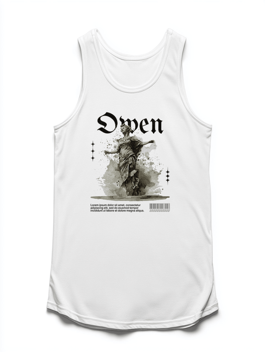 Personalized OWEN Gothic Statue Tank Top