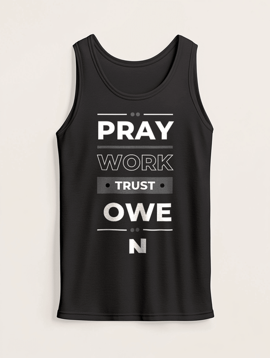 Personalized OWEN Pray Work Trust Tank Top