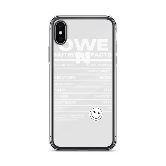 Personalized OWEN Nutrition Facts Phone Case