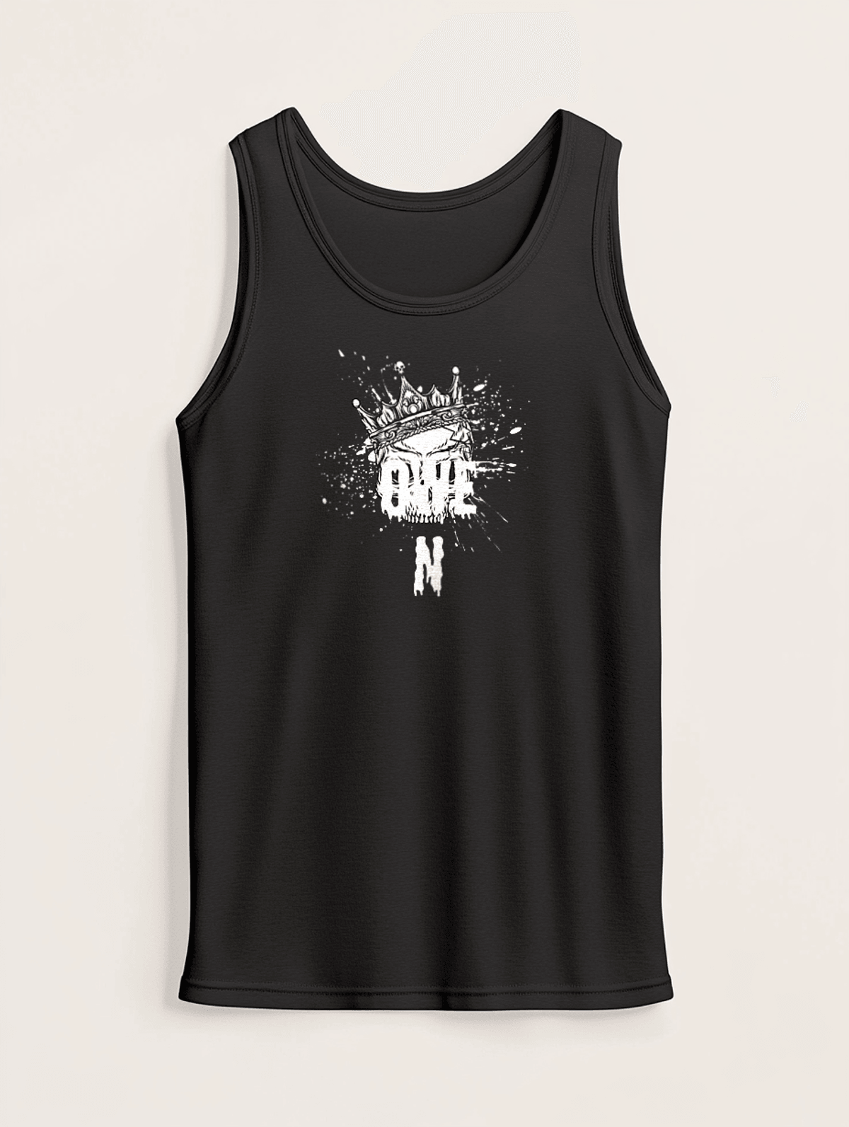 Personalized OWEN Crowned Skull Tank Top