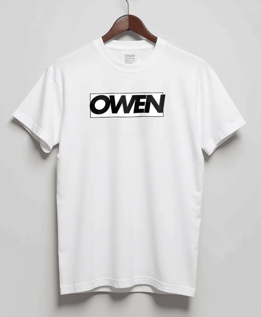 Personalized OWEN Bold Lettering T-Shirt