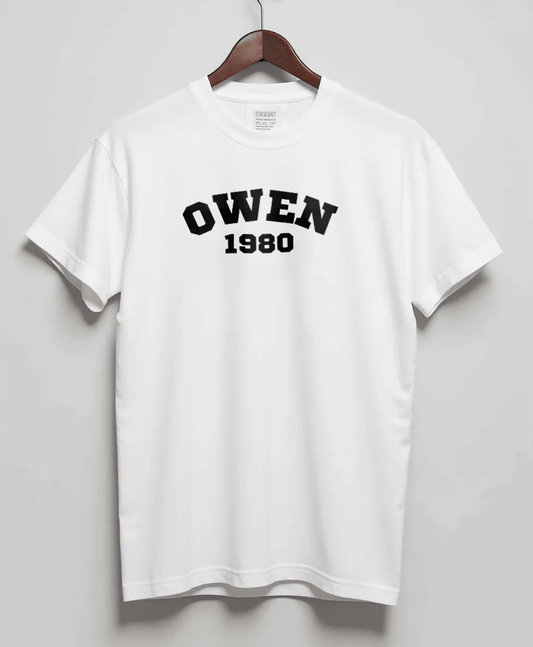 Personalized OWEN Varsity T-Shirt