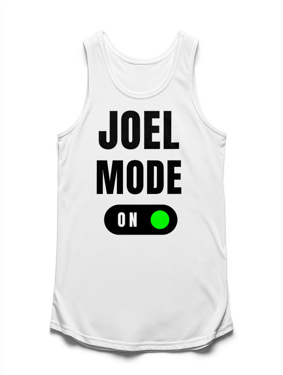 Personalized JOEL Tank Top with Bold Typography