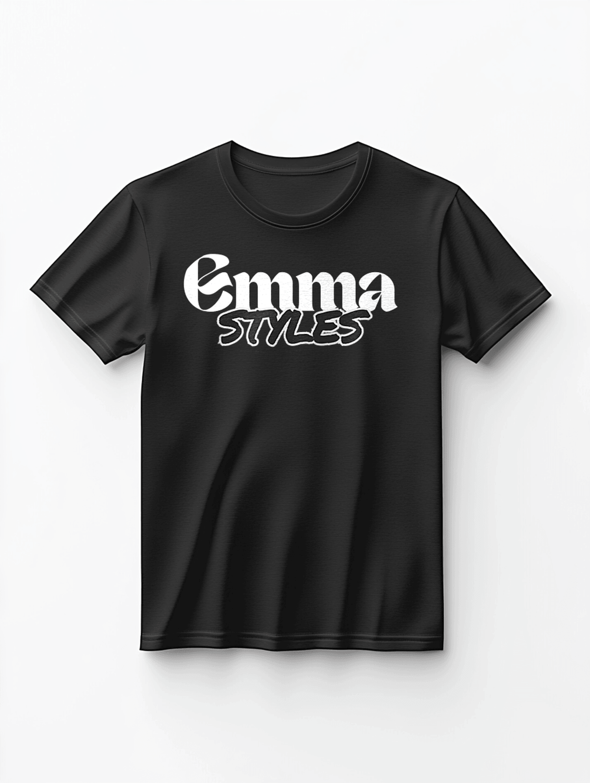 Personalized EMMA T-Shirt in Black and White