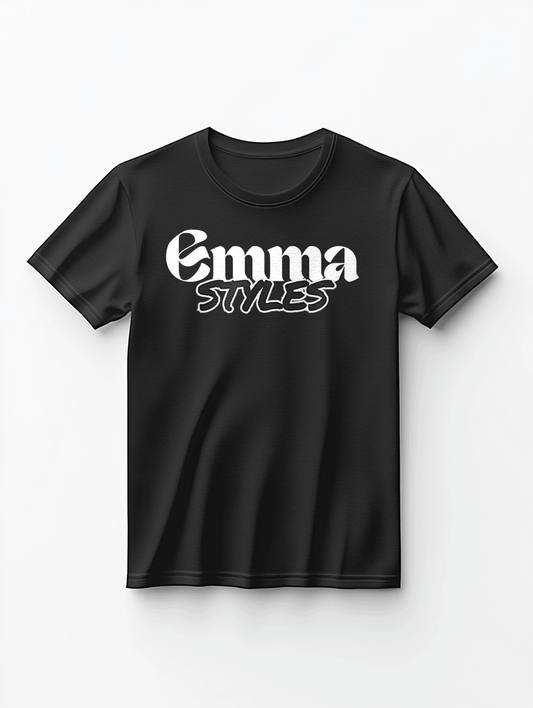 Personalized EMMA T-Shirt in Black and White