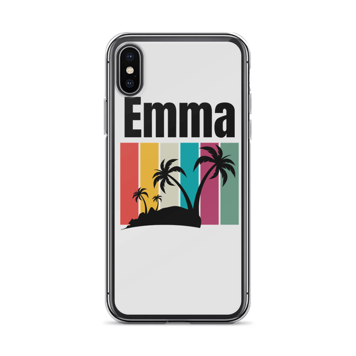 Personalized EMMA Retro Island Phone Case