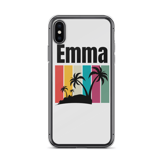 Personalized EMMA Retro Island Phone Case