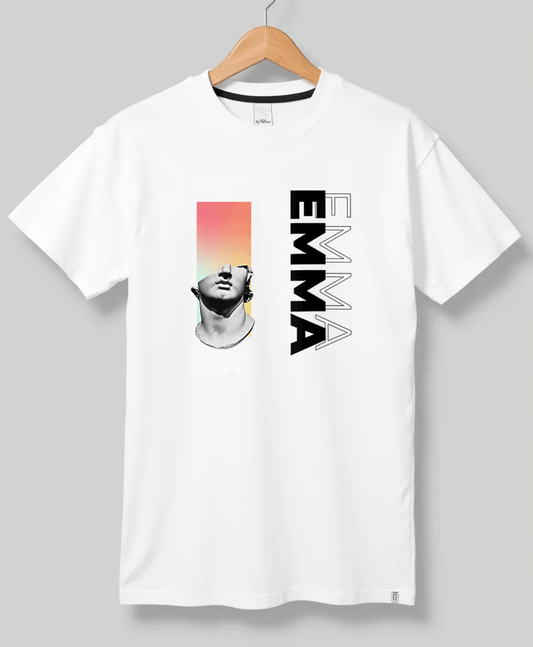Personalized EMMA T-Shirt with Classical Art Panel