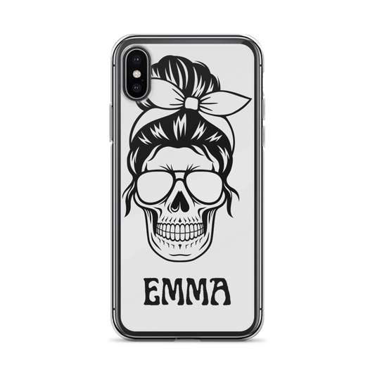 Personalized EMMA Skull Illustration Phone Case