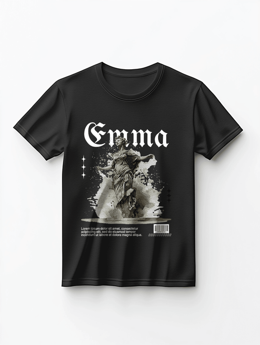 Personalized EMMA Monochrome Statue T-Shirt
