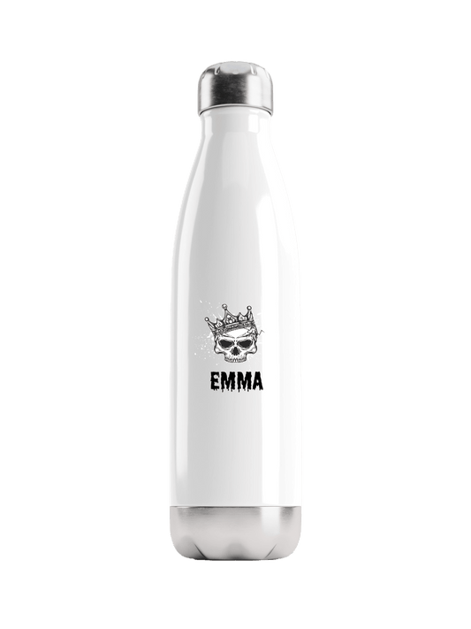 Personalized EMMA Skull Water Bottle