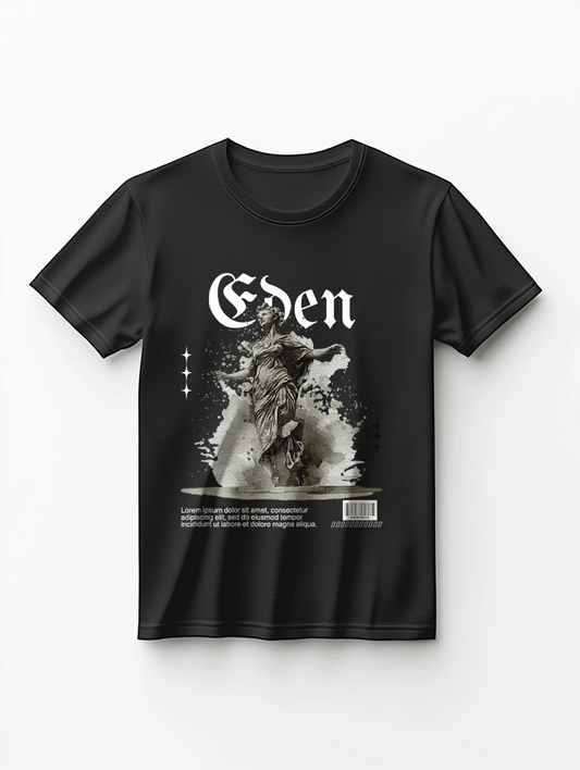 Personalized EDEN Monochrome Statue T-Shirt