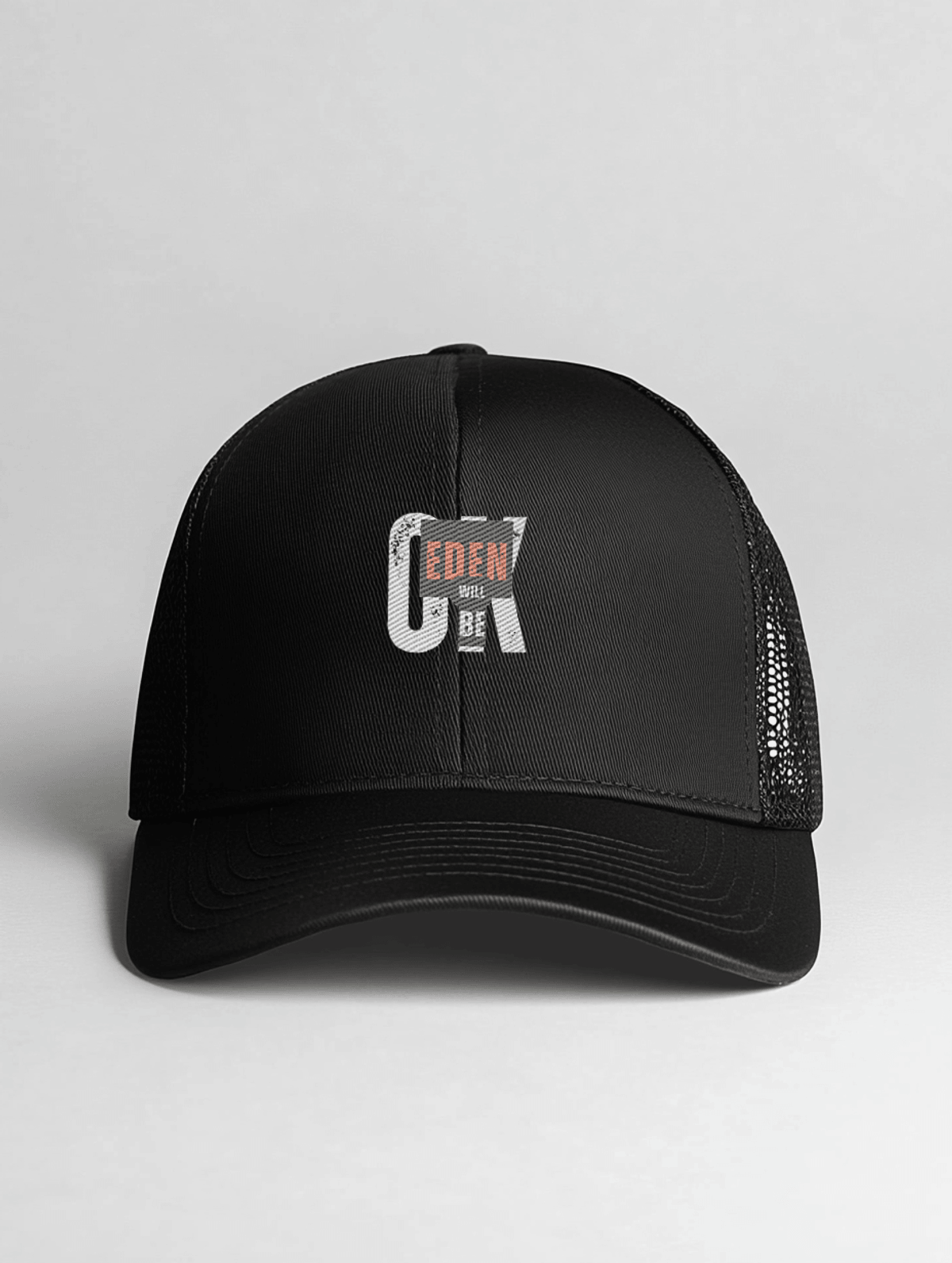 Personalized EDEN Black Trucker Hat