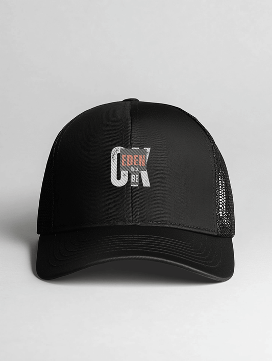 Personalized EDEN Black Trucker Hat