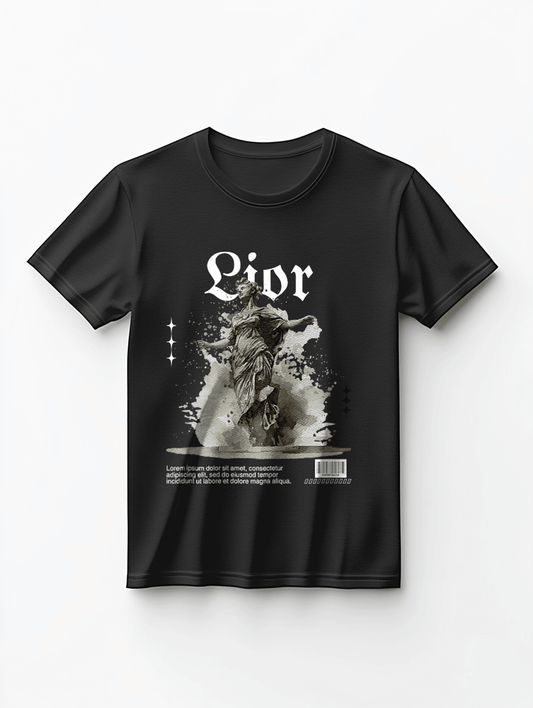 Personalized LIOR Monochrome Statue T-Shirt