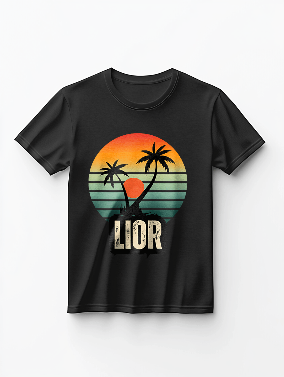 Personalized LIOR Retro Beach Vibe T-Shirt