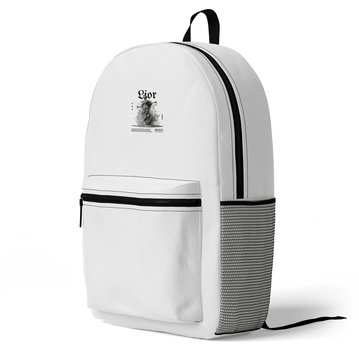 Personalized LIOR Backpack with Unique Monochrome Design